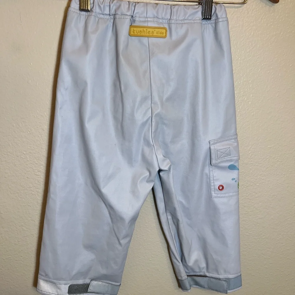Kushies Kids Light Gray Toddler Outerwear Rain Pants